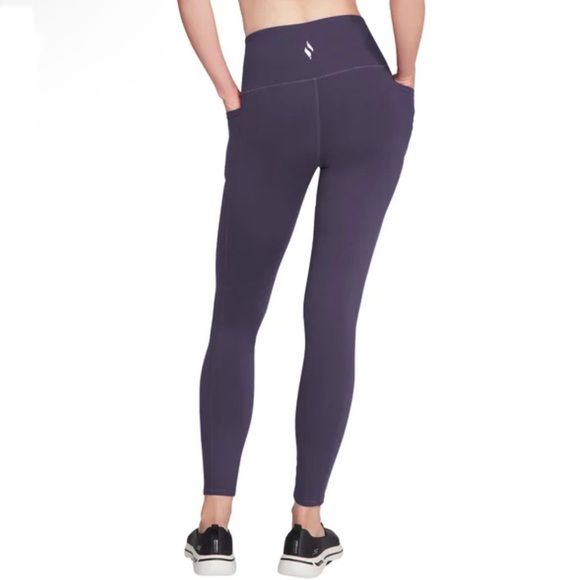 Skechers Ladies' GoStretch Luxe Tight Leggings Blue Medium - Picture 4 of 11